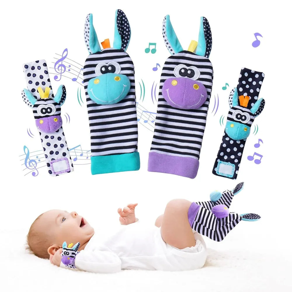Newborn Wrist Rattles And Foot Finder Socks