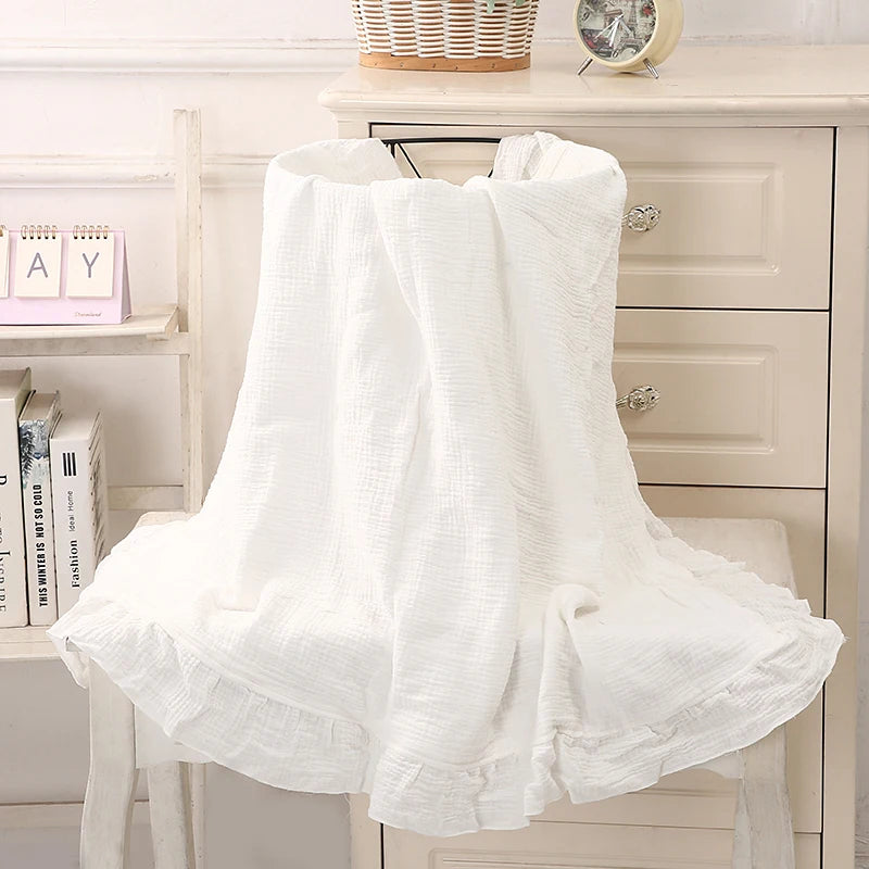 Cotton Baby Wrap Gauze Blanket