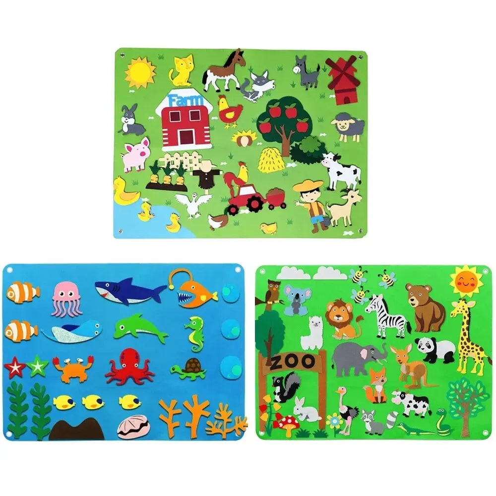Montessori Felt Board Stories Set