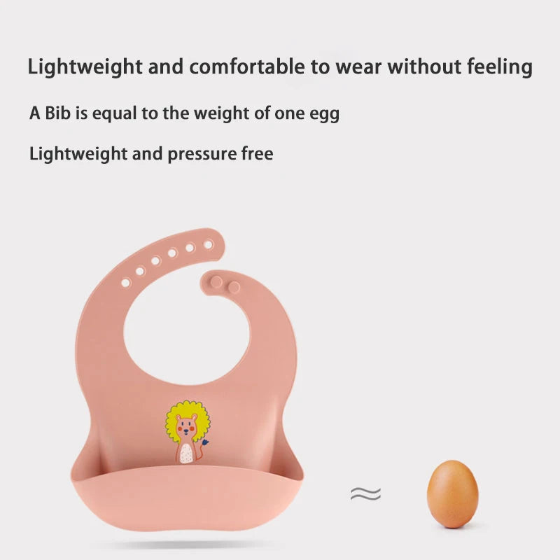 Waterproof Baby Feeding Silicone Bib