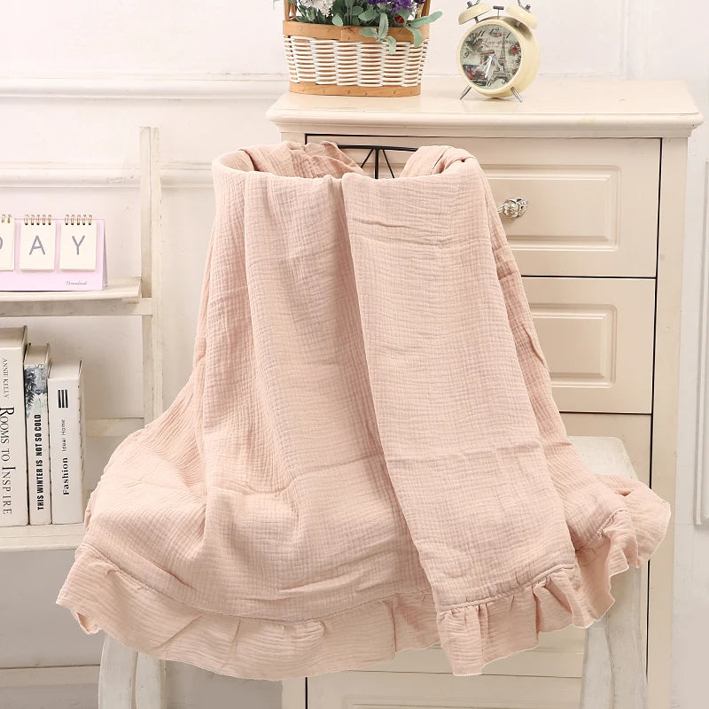 Cotton Baby Wrap Gauze Blanket