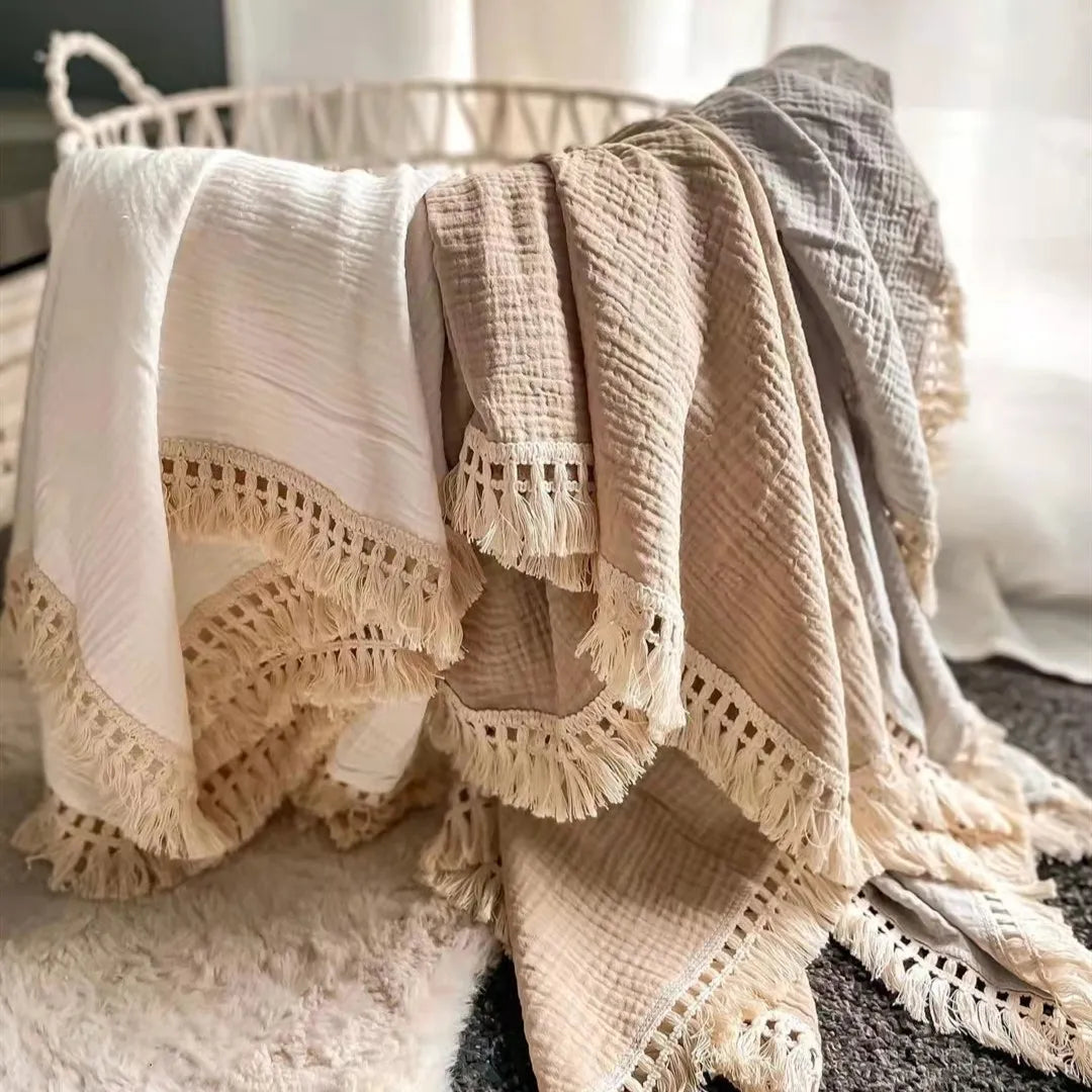 Baby Cotton Muslin Swaddle Blanket