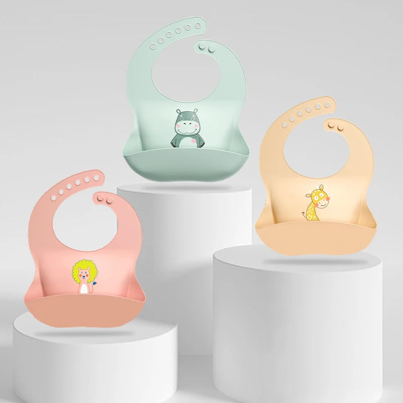 Waterproof Baby Feeding Silicone Bib