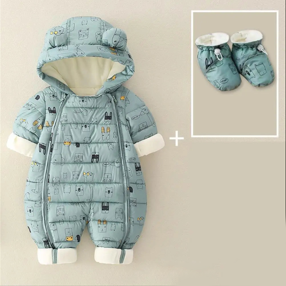 Baby Hooded Winter Jumpsuit
