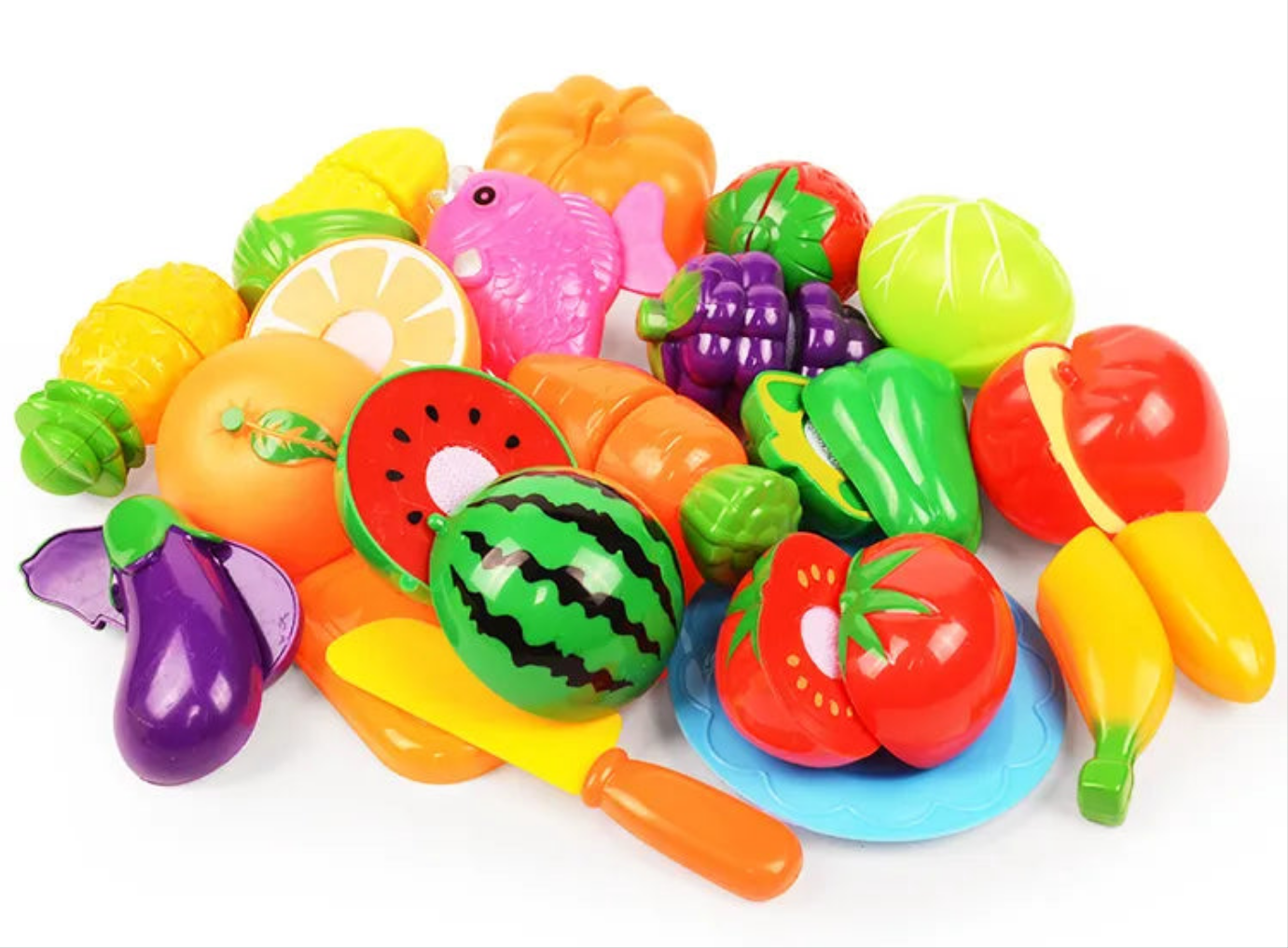 Assorted vegetable & fruit toy set