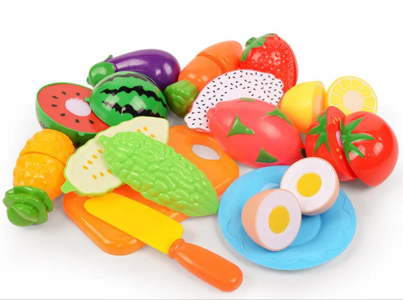 Assorted vegetable & fruit toy set