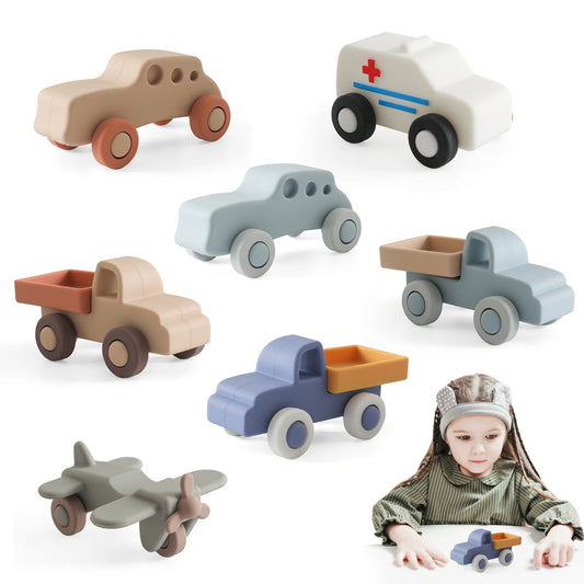 Montessori Baby Silicone Car Toy