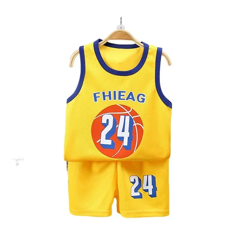 Kids Basketball T-shirt Short Set