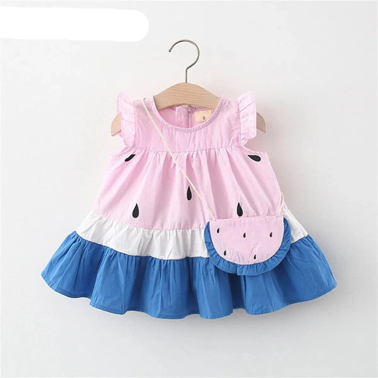 Baby Girl's Watermelon Print Dress