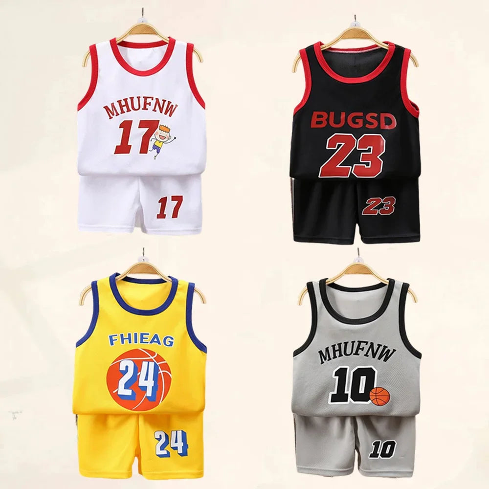 Kids Basketball T-shirt Short Set