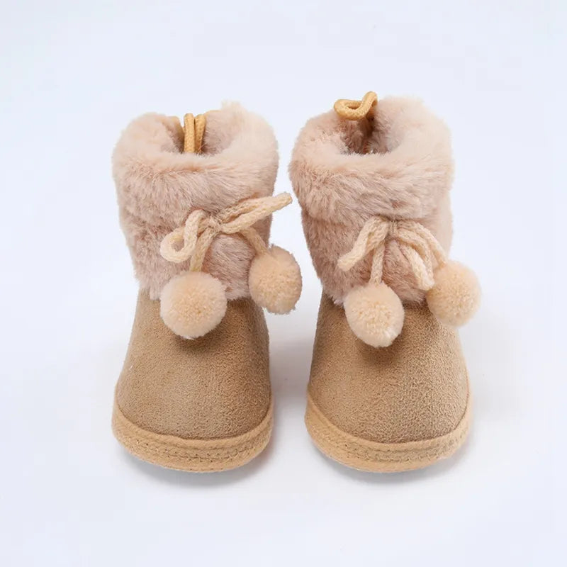 Baby Girls Winter Furry Snow Boots