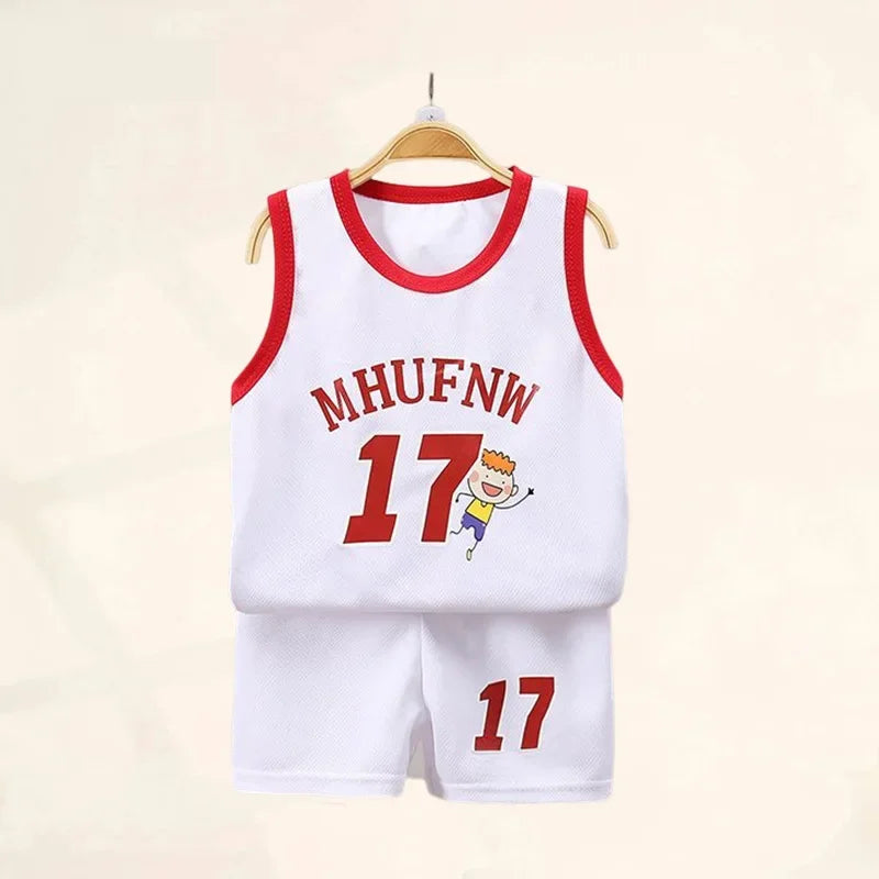 Kids Basketball T-shirt Short Set