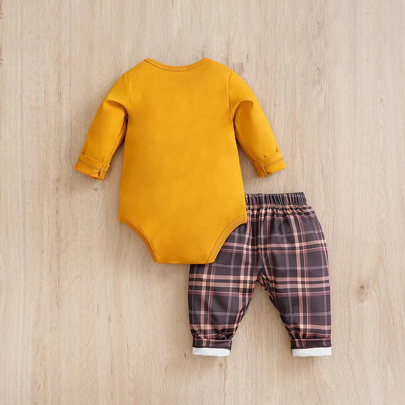 Baby boy jacket printed pant set