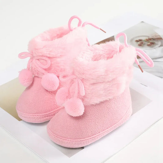 Baby Girls Winter Furry Snow Boots
