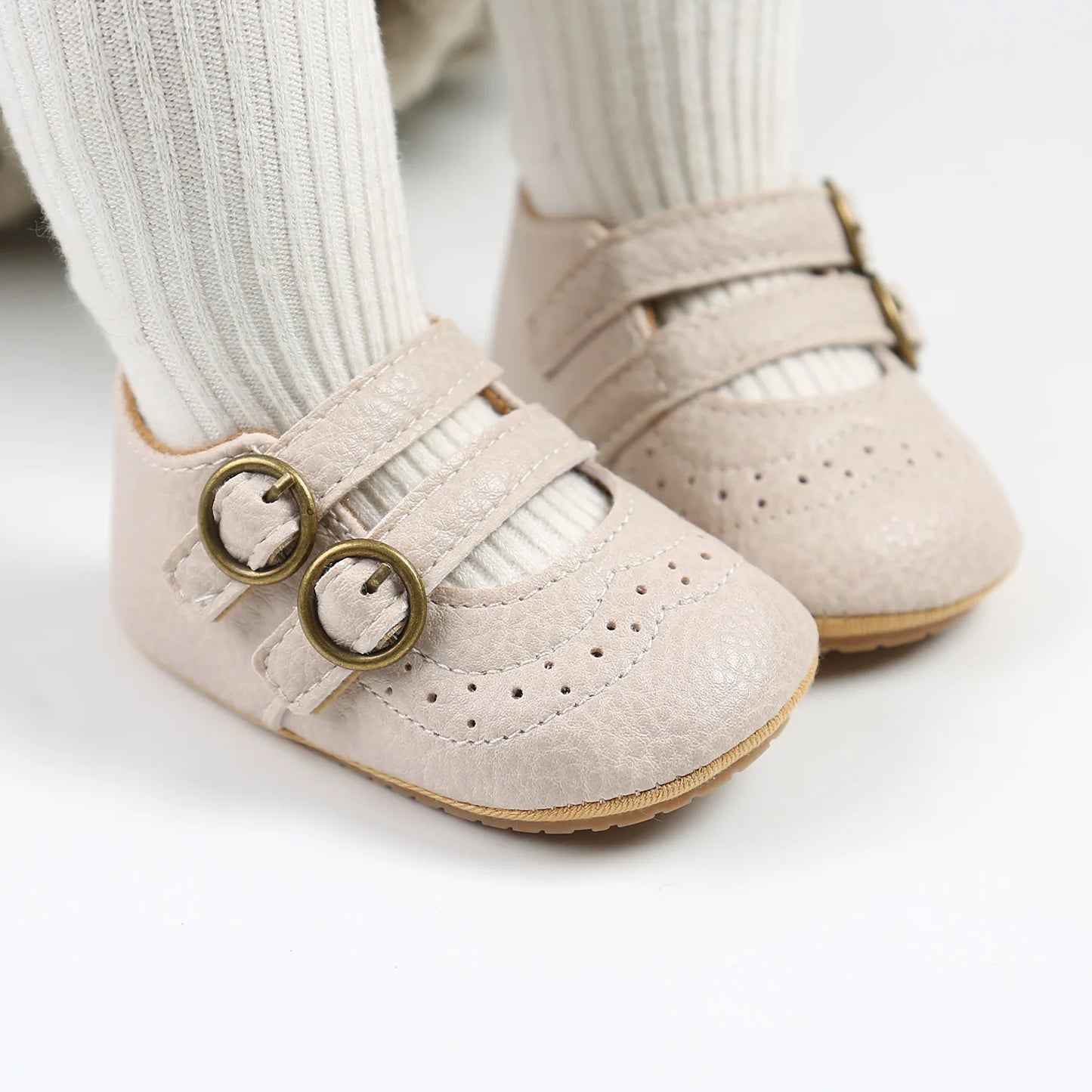 Baby Girl Vintage Buckle Fla Sandal