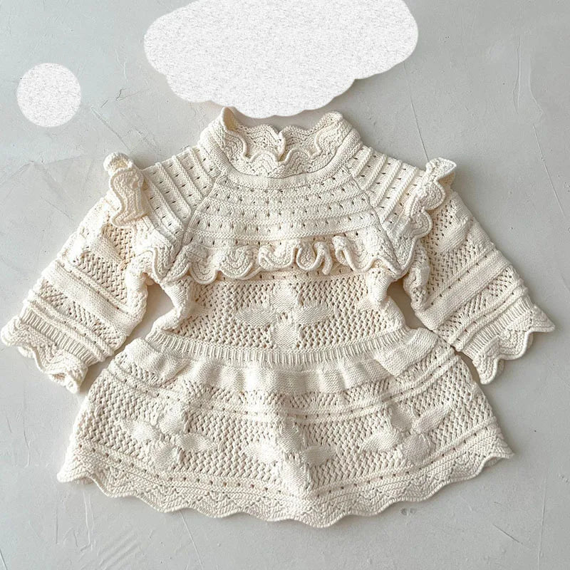 Baby Girl Knitting Clothes Suit