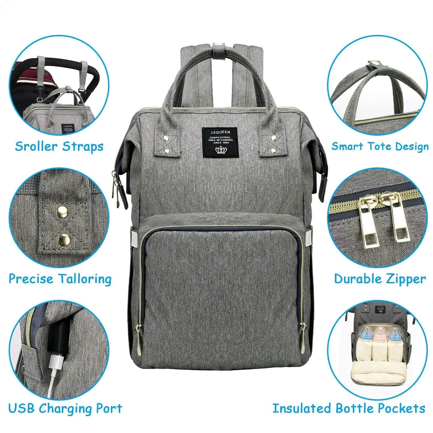 Large Capacity Diaper Bag