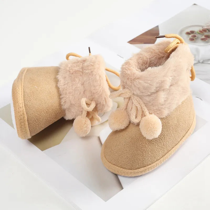 Baby Girls Winter Furry Snow Boots