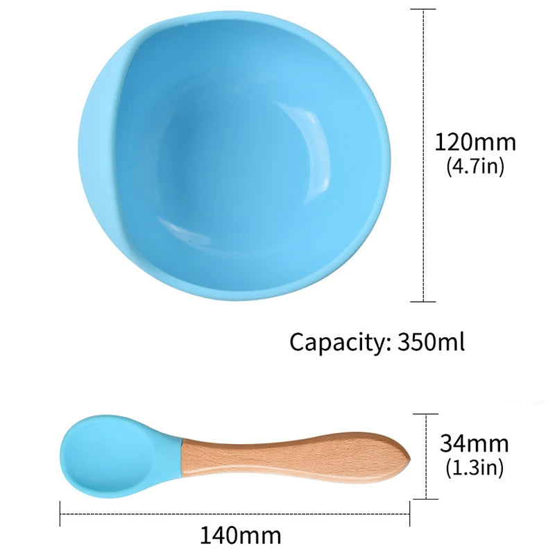 Baby Suction Cup Silicone Bowl