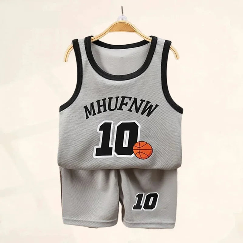 Kids Basketball T-shirt Short Set