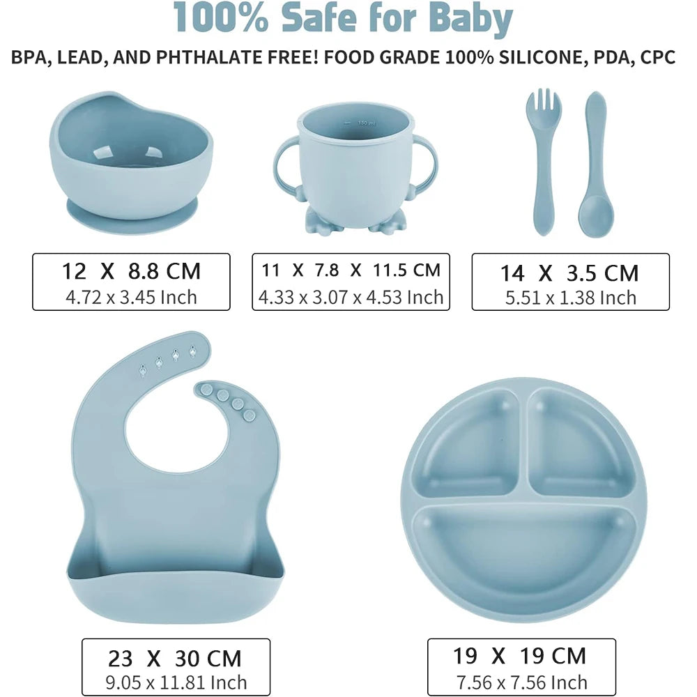Baby Baby Silicone Tableware Set